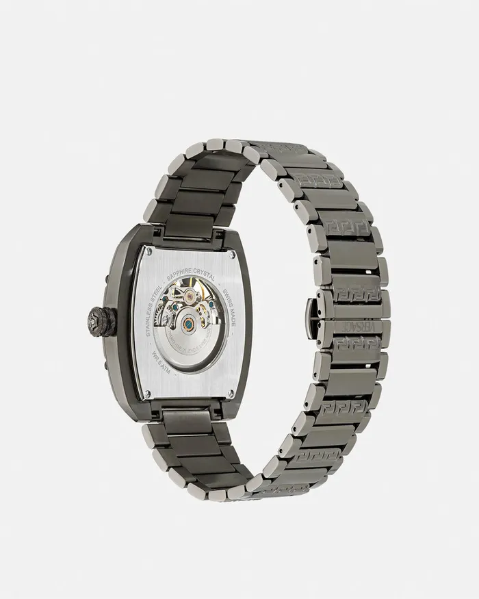 Versace Watches Men Dominus Skeleton Watch Black