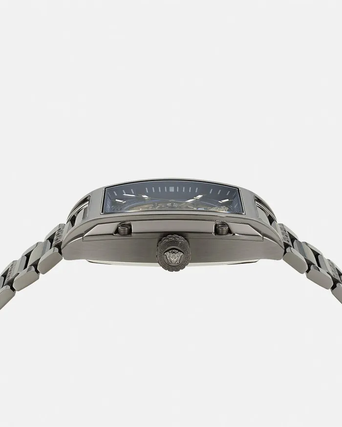 Versace Watches Men Dominus Skeleton Watch Black