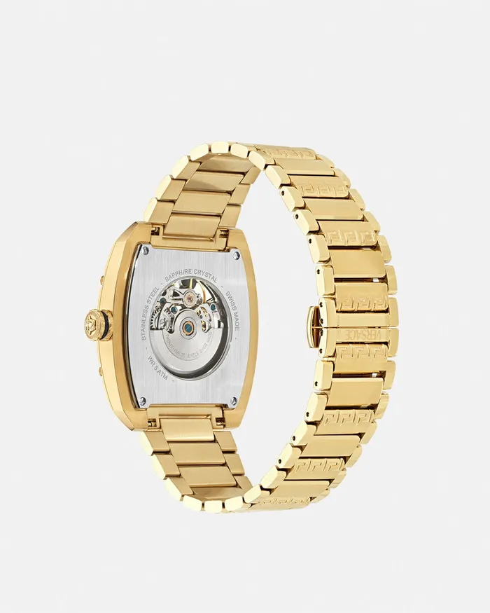Versace Watches Men Dominus Skeleton Watch Gold