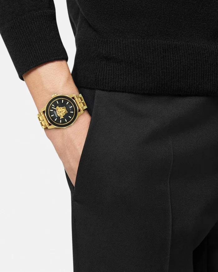 Versace Watches Men Medusa Deco Watch Gold