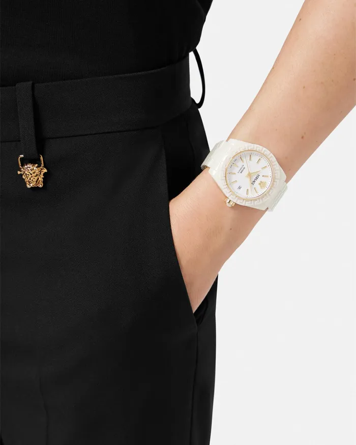 Versace Watches Women Dv One Automatic Watch White