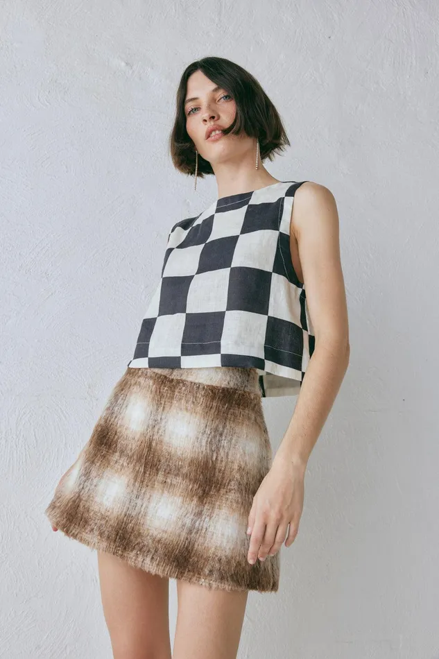 VRG GRL Alexa Mini Skirt Plaid Women Skirts VRG GRL Alexa Mini Skirt Plaid Women Skirts