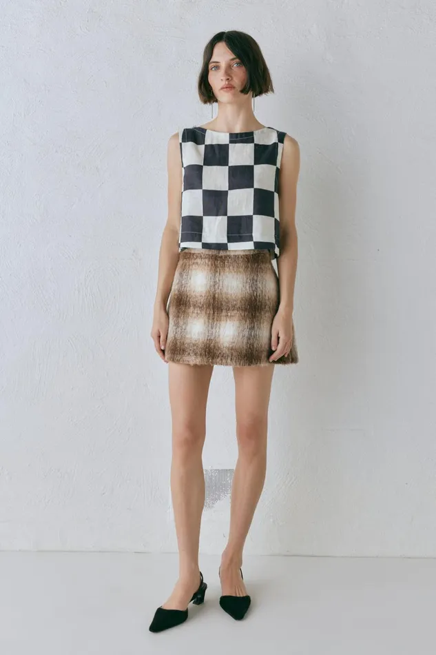 VRG GRL Alexa Mini Skirt Plaid Women Skirts VRG GRL Alexa Mini Skirt Plaid Women Skirts