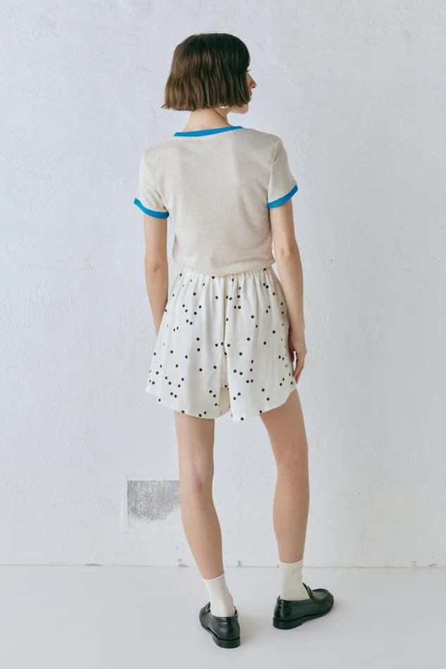 VRG GRL Eliza Linen Shorts Dot Women Sets VRG GRL Eliza Linen Shorts Dot Women Sets