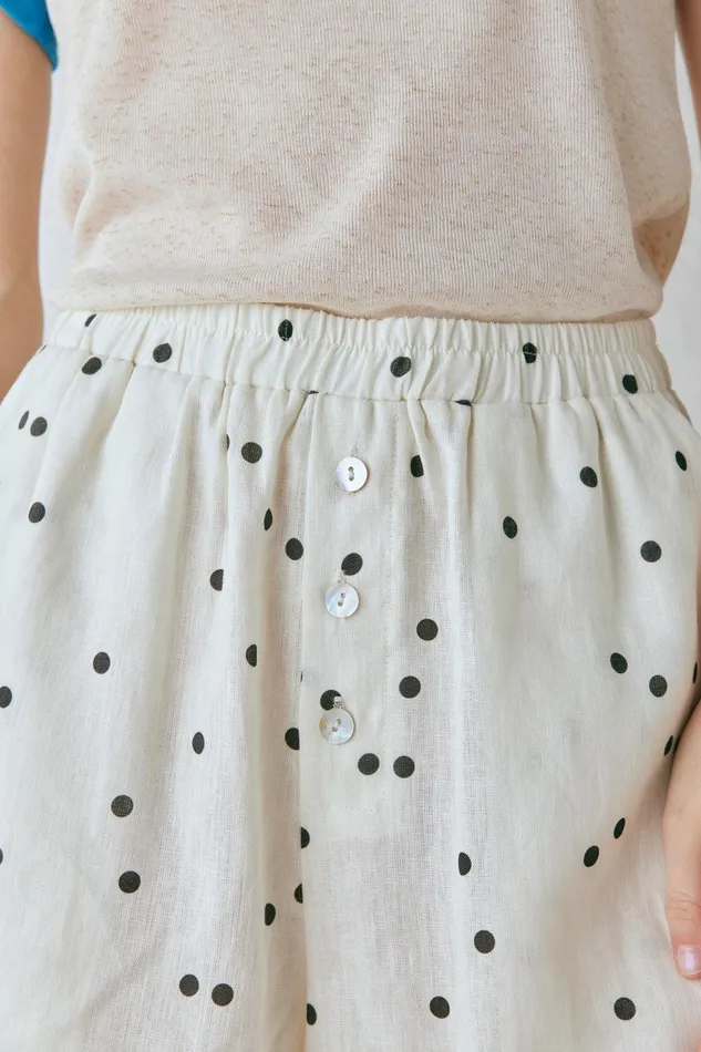 VRG GRL Eliza Linen Shorts Dot Women Sets VRG GRL Eliza Linen Shorts Dot Women Sets