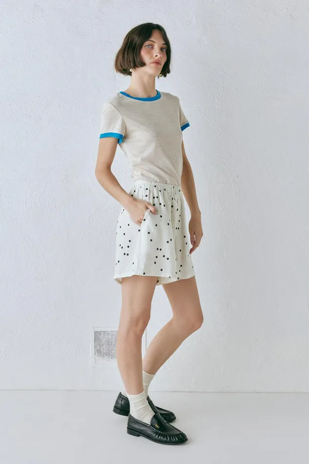 VRG GRL Eliza Linen Shorts Dot Women Sets VRG GRL Eliza Linen Shorts Dot Women Sets