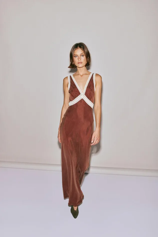 VRG GRL Meet Me On The Dance Floor Bias Cut Maxi Dress Umber Women MidiMaxi Dresses VRG GRL Meet Me On The Dance Floor Bias Cut Maxi Dress Umber Women MidiMaxi Dresses