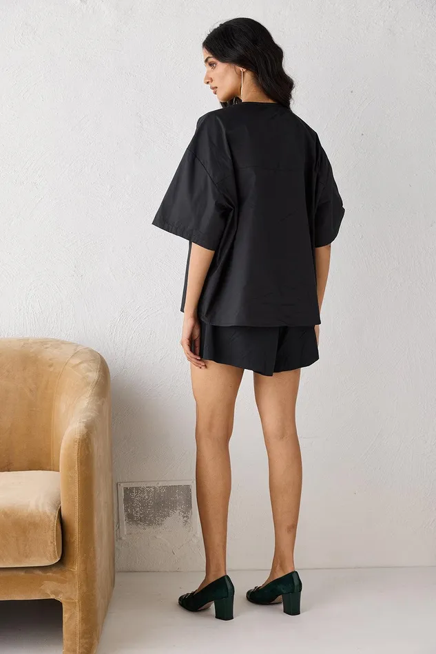 VRG GRL Naomi Smock Top Black Women Sets VRG GRL Naomi Smock Top Black Women Sets