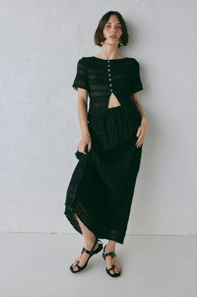 VRG GRL Sofia Top Black Women Sets