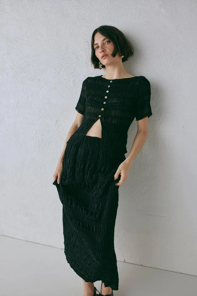 VRG GRL Sofia Top Black Women Sets