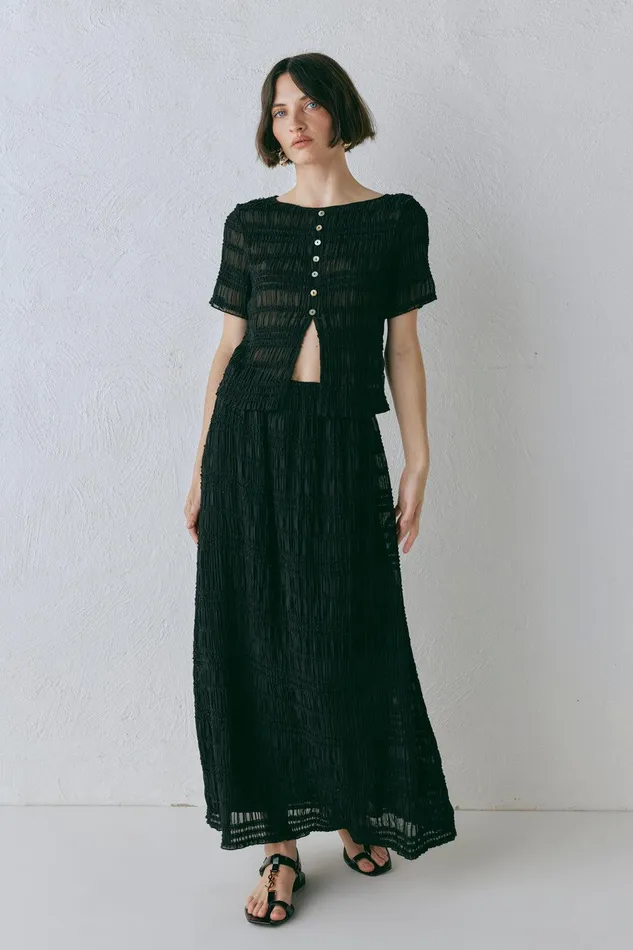 VRG GRL Sofia Top Black Women Sets