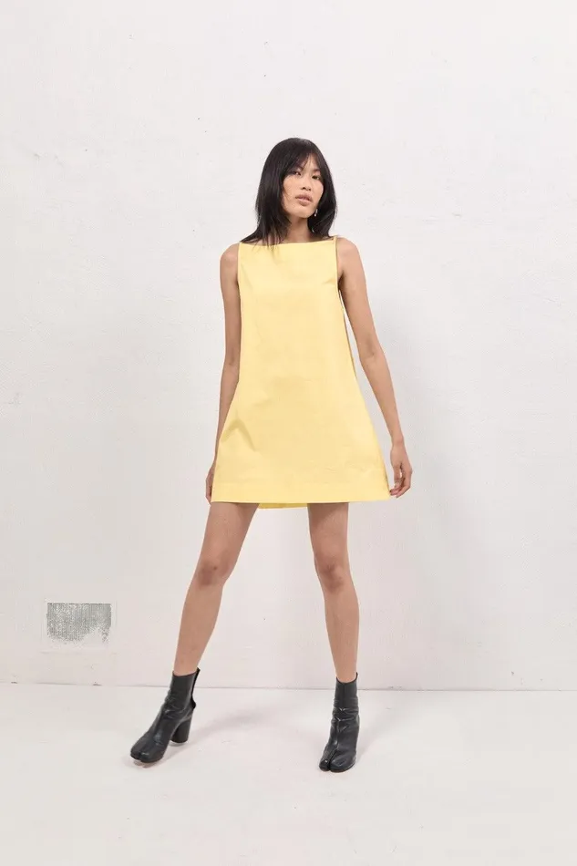VRG GRL Tulli Mini Dress Lemon Women Mini Dresses