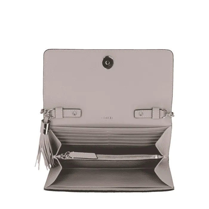 Wallet Chain Multico Grey Mauve Women Lancel Clutch Wallet Chain Multico Grey Mauve Women Lancel Clutch