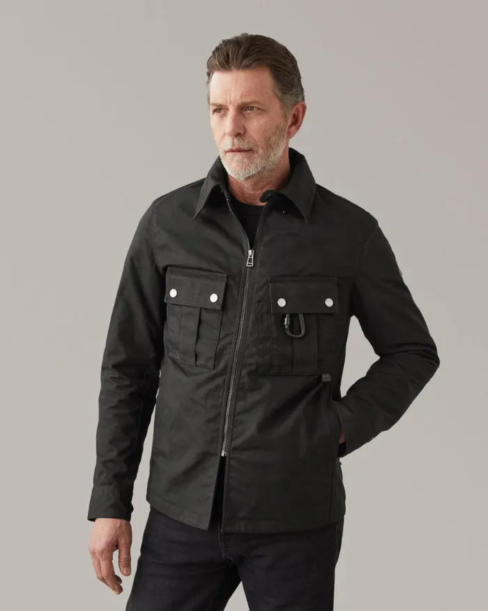 Waxed Jackets Men Belstaff Centenary Challenger Motorcycle Overshirt Black Waxed Jackets Men Belstaff Centenary Challenger Motorcycle Overshirt Black