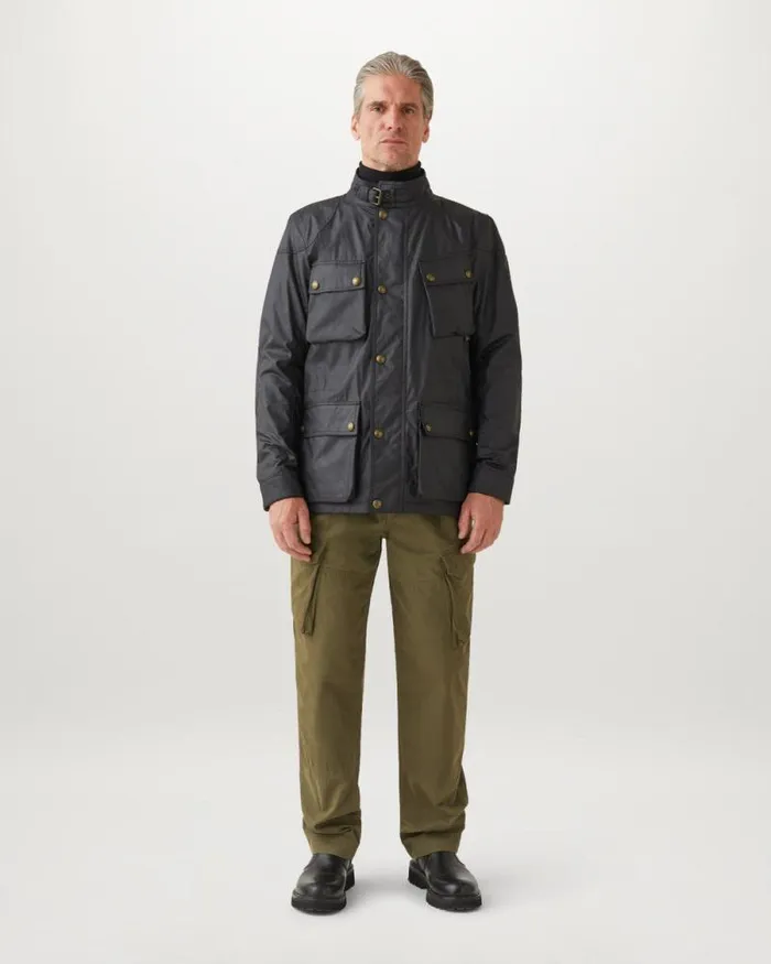 Waxed Jackets Men Belstaff Fieldmaster Jacket Black