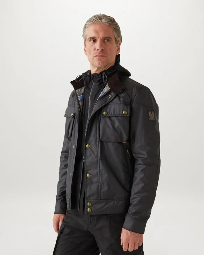 Waxed Jackets Men Belstaff Racemaster Jacket Black Waxed Jackets Men Belstaff Racemaster Jacket Black