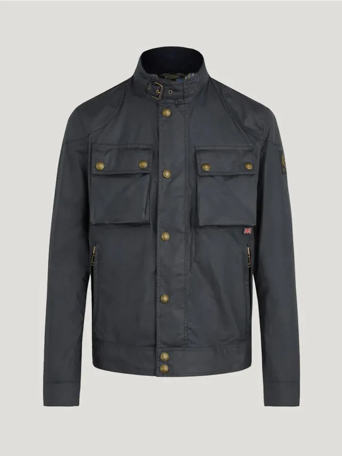 Waxed Jackets Men Belstaff Racemaster Jacket Dark Navy