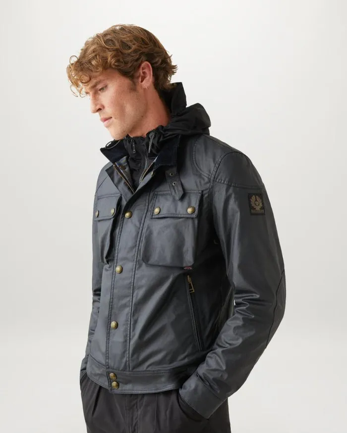 Waxed Jackets Men Belstaff Racemaster Jacket Dark Navy Waxed Jackets Men Belstaff Racemaster Jacket Dark Navy