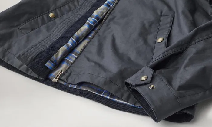 Waxed Jackets Men Belstaff Walkham Jacket Dark Navy