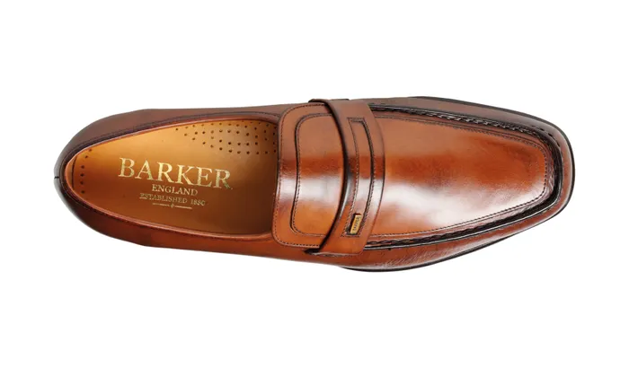 Wesley 8211 Chestnut Calf Men Barker Shoes Mens Loafers
