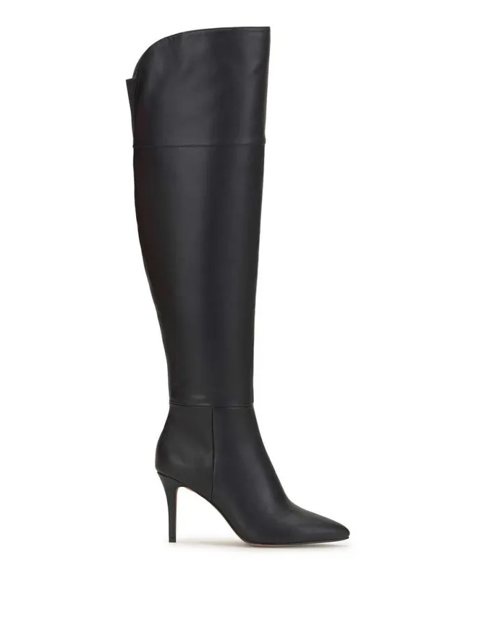 Wide Width Shoes Jessica Simpson Adysen Boot In Black Leather