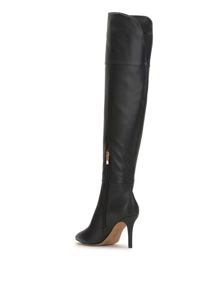 Wide Width Shoes Jessica Simpson Adysen Boot In Black Leather
