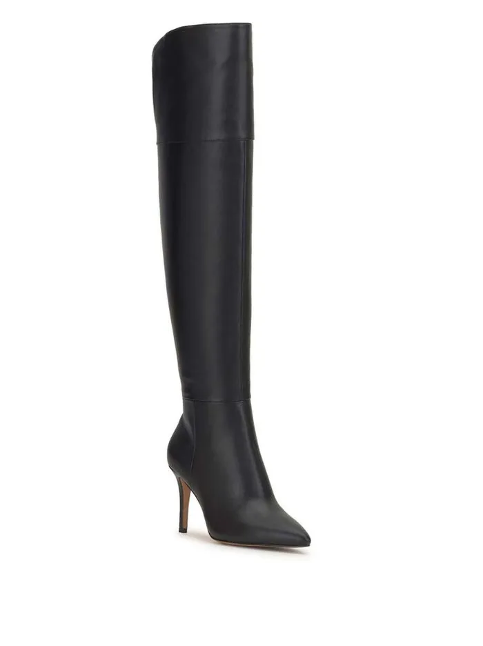 Wide Width Shoes Jessica Simpson Adysen Boot In Black Leather
