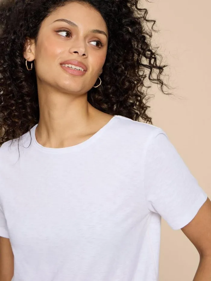 Women ABBIE TEE Brilliant White White Stuff Shirts and Blouses Women ABBIE TEE Brilliant White White Stuff Shirts and Blouses