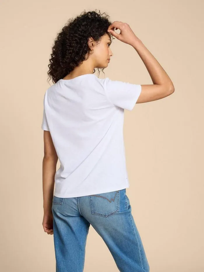 Women ABBIE TEE Brilliant White White Stuff Shirts and Blouses Women ABBIE TEE Brilliant White White Stuff Shirts and Blouses