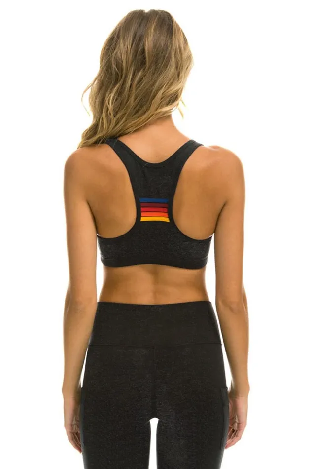 Women Activewear Aviator Nation BOLT EMBROIDERY SPORTS BRA 8211 CHARCOAL Women Activewear Aviator Nation BOLT EMBROIDERY SPORTS BRA 8211 CHARCOAL