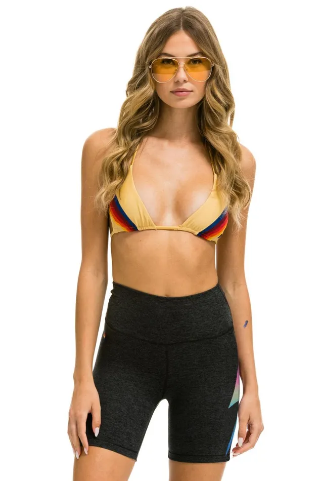 Women Activewear Aviator Nation BOLT FADE 6IN HIRISE BIKER SHORTt CHARCOAL RAINBOW PINK Women Activewear Aviator Nation BOLT FADE 6IN HIRISE BIKER SHORTt CHARCOAL RAINBOW PINK