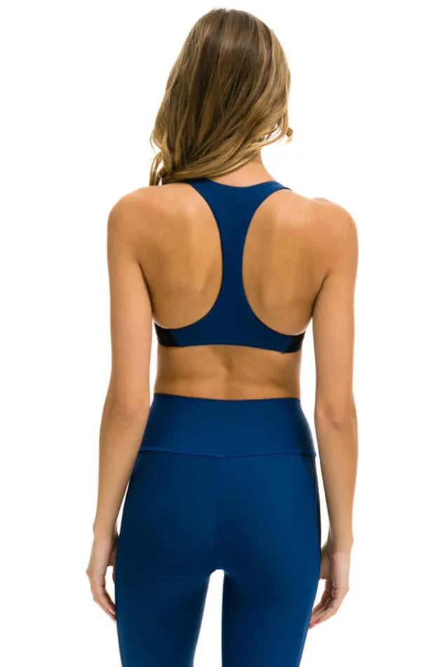 Women Activewear Aviator Nation COLOR BLOCK BRALETTE SPORTS BRA 8211 ROYAL