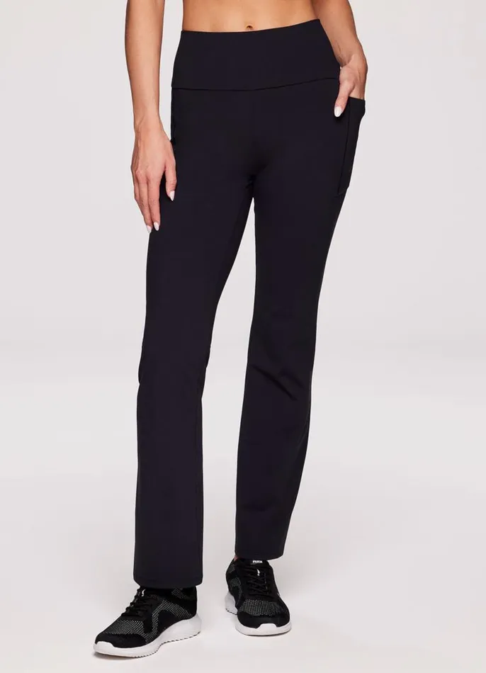 Women Alexa Ultra Hold Bootcut Pant Black RBX Active Pants
