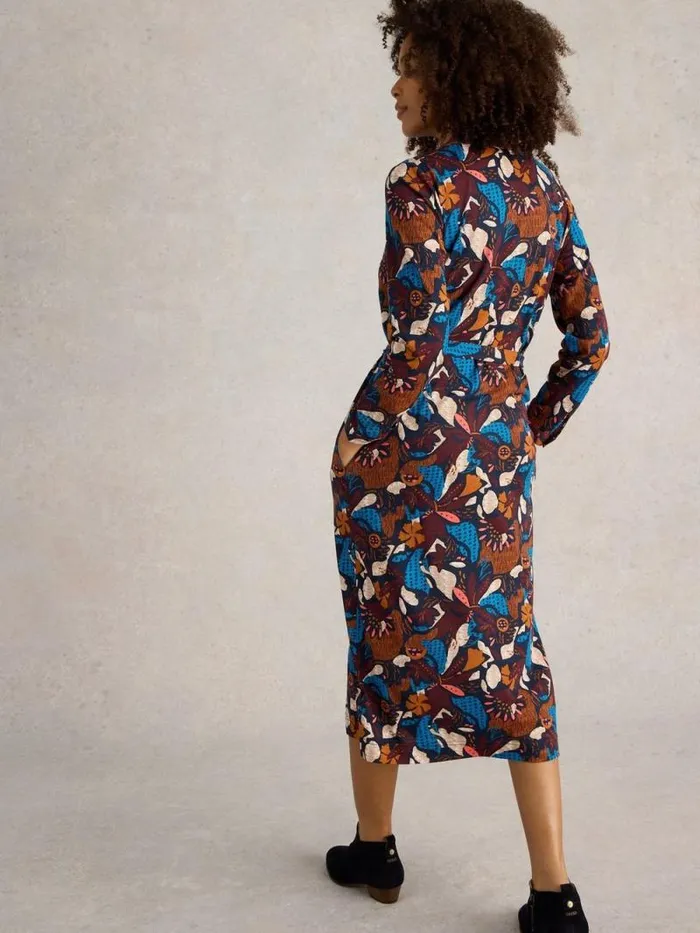 Women Annie Cotton Shirt Dress Navy Print White Stuff Dresses Women Annie Cotton Shirt Dress Navy Print White Stuff Dresses