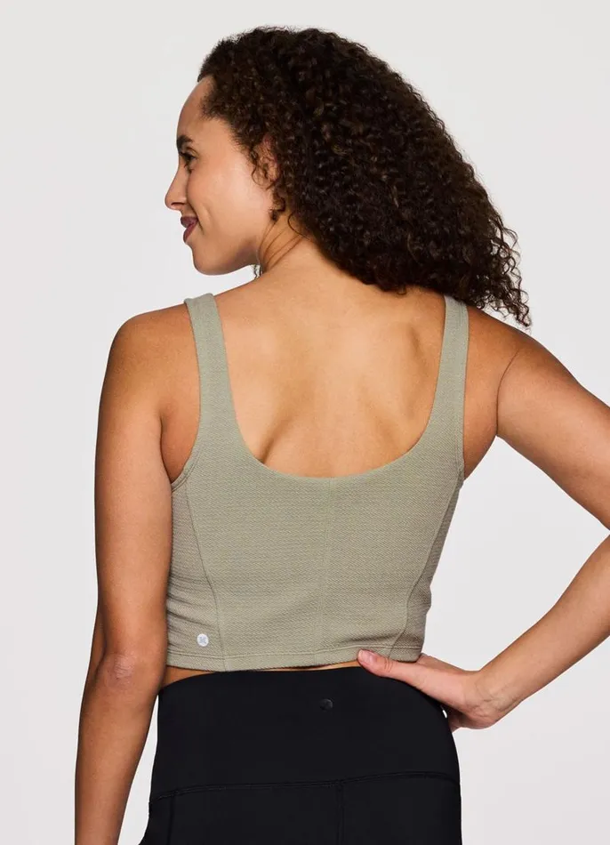 Women Anytime Longline Corset Bra Sage RBX Active Tanks