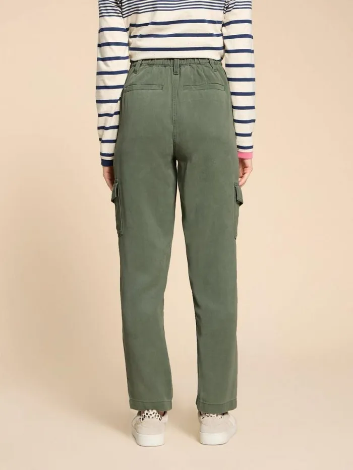 Women Arlo Tencel Cargo Trouser Mid Green White Stuff Trousers Women Arlo Tencel Cargo Trouser Mid Green White Stuff Trousers