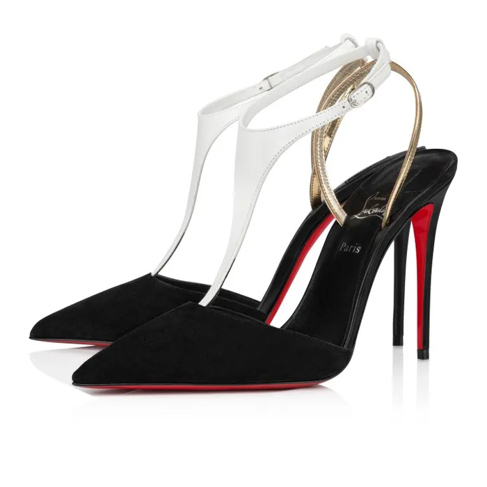 Women Athina Pump 100 Mm Pumps 8211 Nappa Leather And Suede 8211 Black Christian Louboutin Pumps