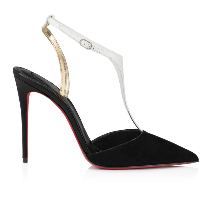 Women Athina Pump 100 Mm Pumps 8211 Nappa Leather And Suede 8211 Black Christian Louboutin Pumps