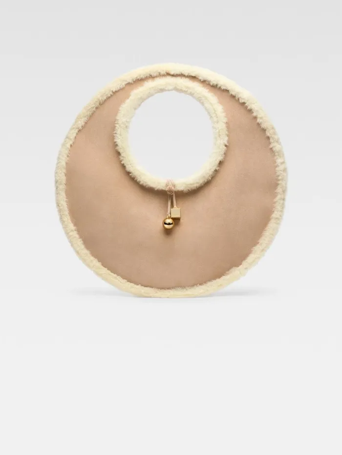 Women Baskets and Totebags JACQUEMUS The Rond Dark Beige