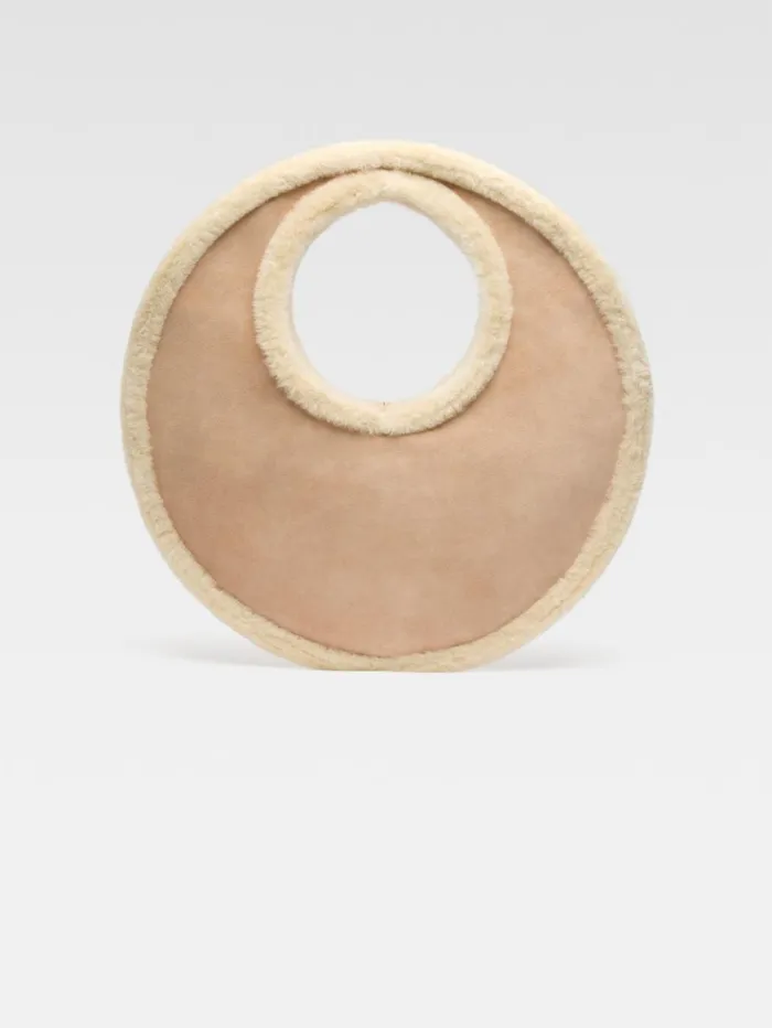 Women Baskets and Totebags JACQUEMUS The Rond Dark Beige