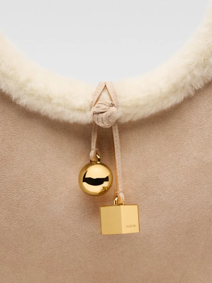 Women Baskets and Totebags JACQUEMUS The Rond Dark Beige