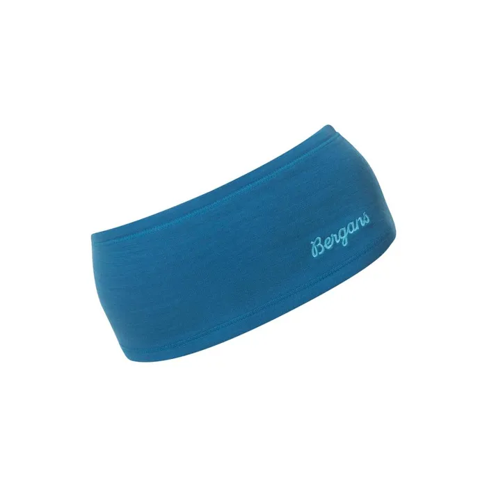 Women Bergans Of Norway Beanies And Caps Merino Tech Headband Dark Aqua Lagoon