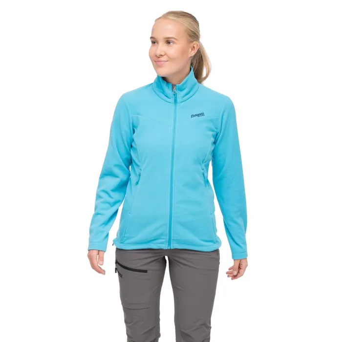 Women Bergans Of Norway Fleece Finnsnes Fleece W Jacket Aqua Lagoon