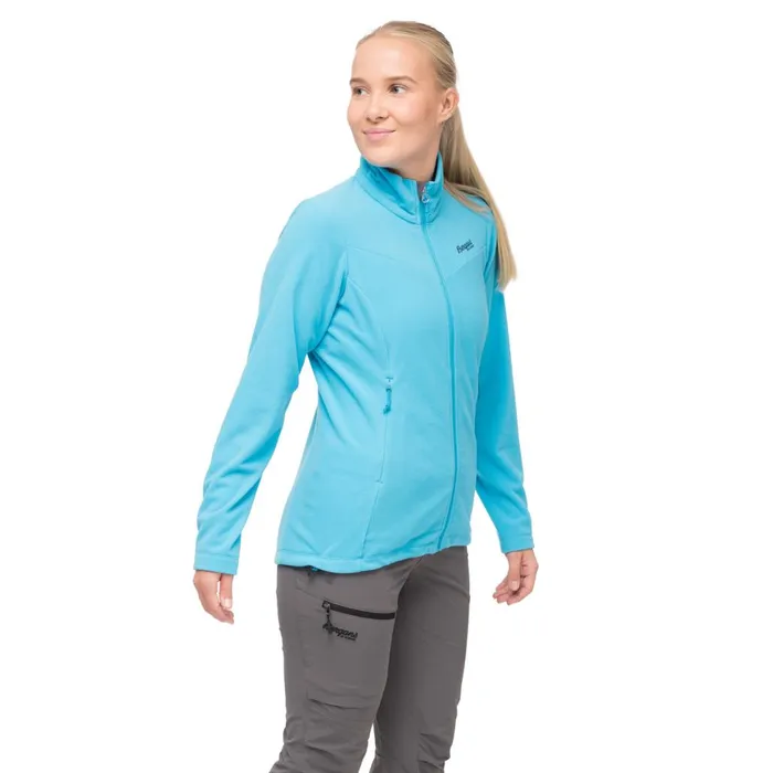 Women Bergans Of Norway Fleece Finnsnes Fleece W Jacket Aqua Lagoon