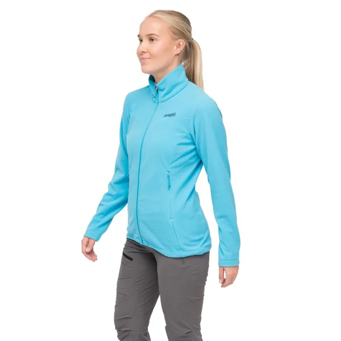 Women Bergans Of Norway Fleece Finnsnes Fleece W Jacket Aqua Lagoon