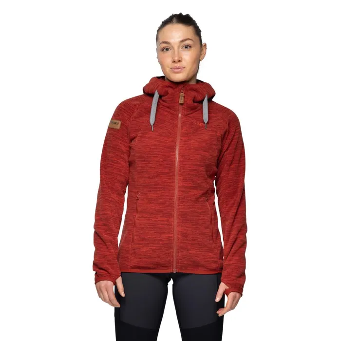 Women Bergans Of Norway Fleece Hareid Fleece W Jacket Chianti Red