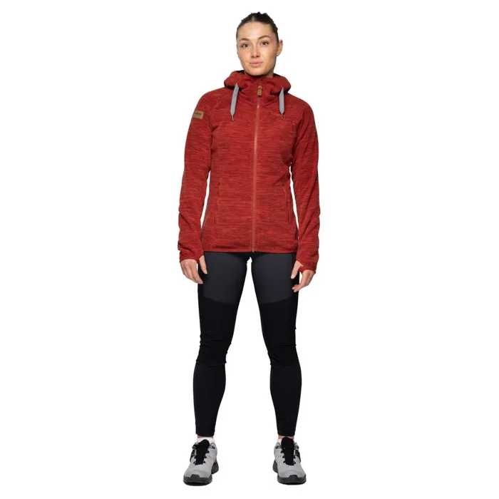 Women Bergans Of Norway Fleece Hareid Fleece W Jacket Chianti Red