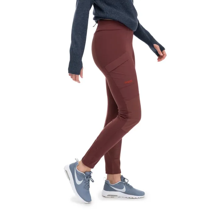 Women Bergans Of Norway Hiking Pants Flyen Original Tight Pants Amarone Red