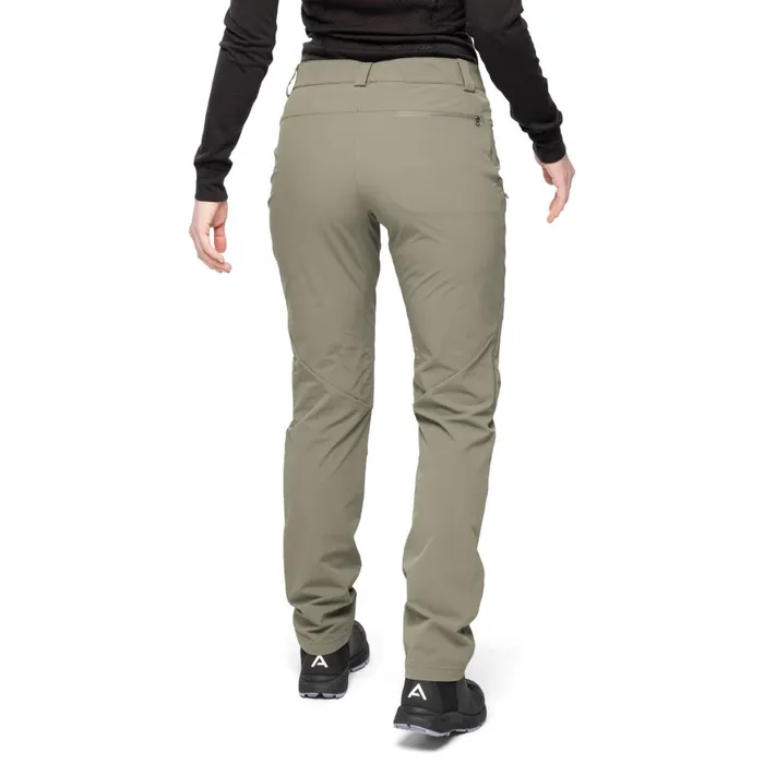 Women Bergans Of Norway Hiking Pants Vandre Light Softshell Pants Green Mud