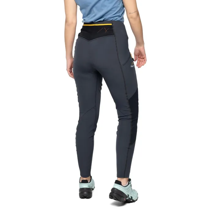 Women Bergans Of Norway Hiking Pants Y Lightline Fast Winter Tights Dark Shadow Grey Black